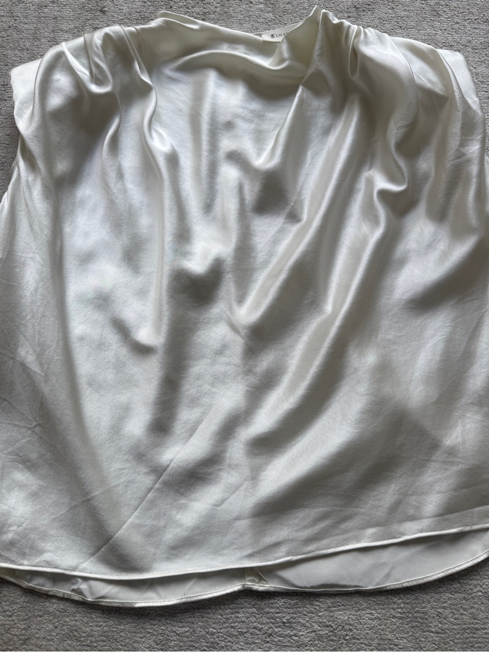 Lilysilk 100% silk light shoulder pads top